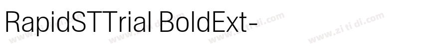 RapidSTTrial BoldExt字体转换